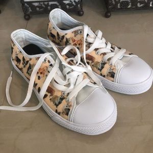 Dog print shoes size 7.5